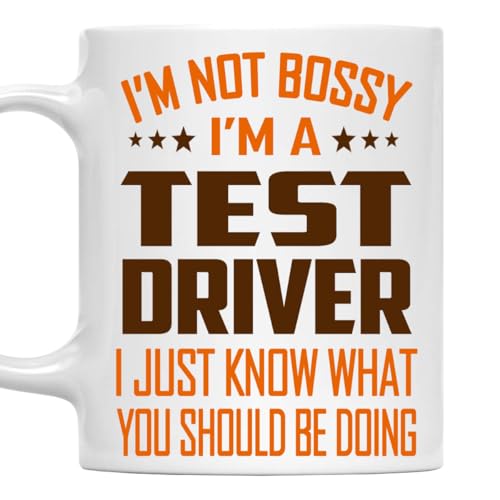 MONIZILUCKY I'm Not Bossy, I'm a Test Driver Mug 11Oz