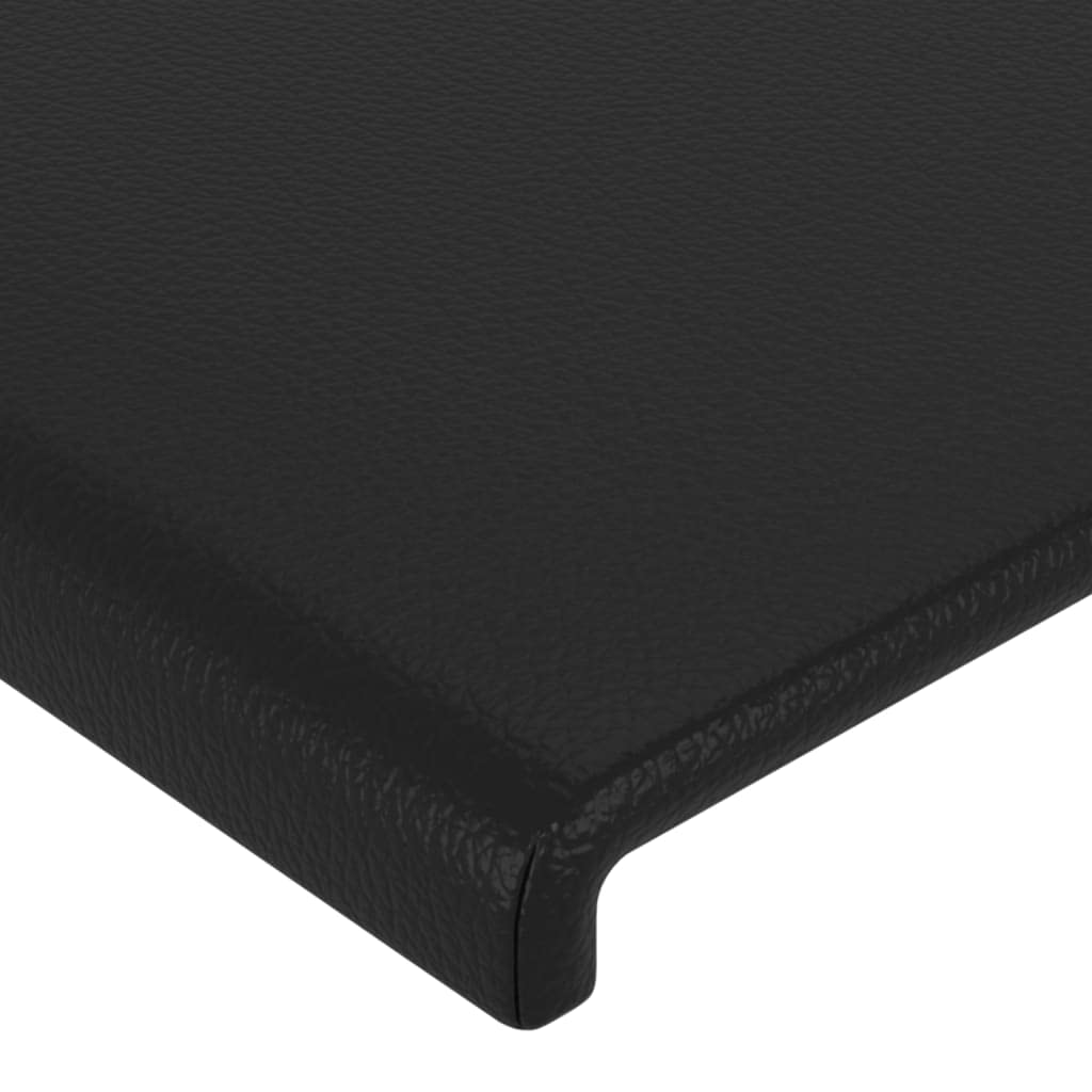 vidaXL Testiera ad Orecchio Nera 163x23x118/128 cm in Similpelle