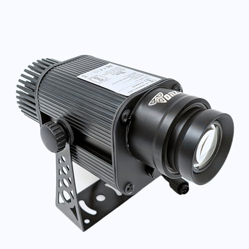 Image of TONZO 35W LED Logo Projector Light, 2700 Lumens, 4-15ft Range, 1 Custom Lens, IP67 Waterproof Outdoor GOBO Projector with Remote, Static & Rotating Advertising Light for Shop Event Business Storefront