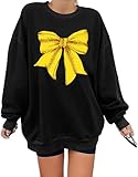Softball Sweatshirt Softball Mom T-Shirt for Women Funny Game Day Season Shirts Casual Top(Softball-Black,X-Large)