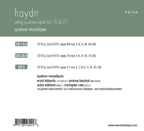 Haydn: String Quartets, Opp. 64, 76, 77