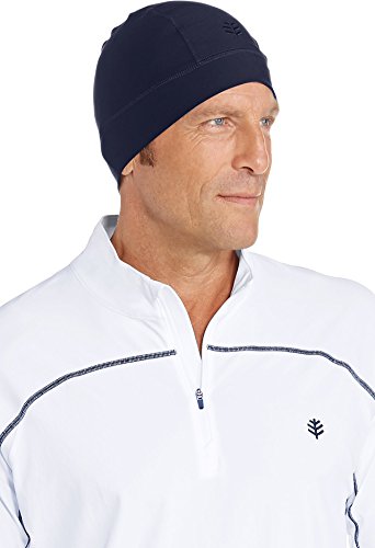 Coolibar Upf 50+ Unisex Aqua Sun Skully Cap - Sun Protective (One Size- Navy) #TOP2