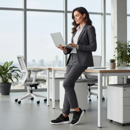 Image of Alicegana Womens Comfortable Walking Shoes: Lightweight Breathable Womens Sneakers for Daily Walks - Non Slip Casual Tennis Shoes for Work Commuting