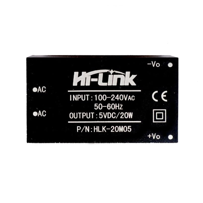 5V 4A SMPS Mini PCB Mounted HLK-20M05 AC-DC 220V to 5V Step Down Power Supply (Black)-image-10