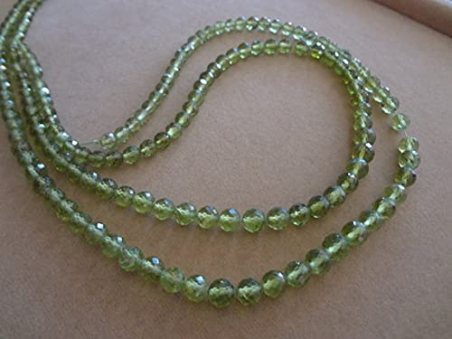 Perles péridot de qualité supérieure LKBEADS en fil de 13 pouces pour joaillerie