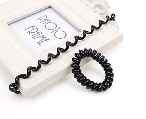 Elastici per capelli a spirale, per coda di