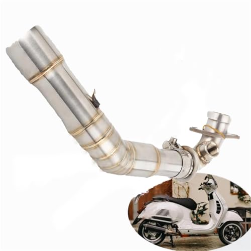 Pot d'échappement intermédiaire en acier inoxydable pour moto et scooter Vespa GTS 125 300