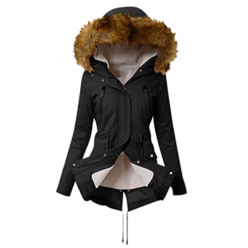 Womens Tops Winter Coat Womens Warm Sweater Hooded Jacket Slim Outerwear Comfy Coats Long Cardigan Comfy Overwear Tops