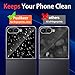 Yskbilm 3 Pack Glass Front Screen Protector for Samsung Galaxy Z Flip 7,9H Tempered Glass,Fingerprint Unlock,Anti-Scratch,Bubble Free,Case Friendly