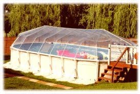 18' X 44' Oval Above Ground Swimming Pool Solar Sun Dome Cover Heater Sundome 32 Panels