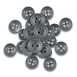 ButtonMode Standard Shirt Buttons 22pc Set Includes 8 Shirt Front Buttons (11mm or 7/16 in), 7 Sleev