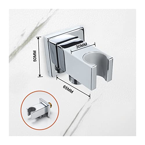 Support de douche carré chrome poli pour salle de bain moderne - 2