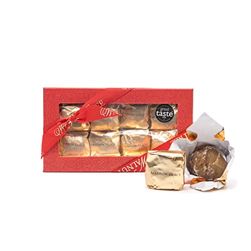 Walnut Tree Marron Glacés Gift Box Handpacked in the UK Great Taste Award Winner Suitable for Vegan Vegetarian and Gluten Free Diets Luxury Gift Selection Birthday Anniversary 200g