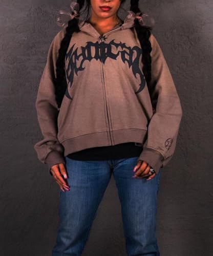 Womens Men Zip Up Hoodies Fashion Y2K Fleece Sweatshirts Pullover Harajuku Graphic Oversized Aesthetic Hoodie Jacket2