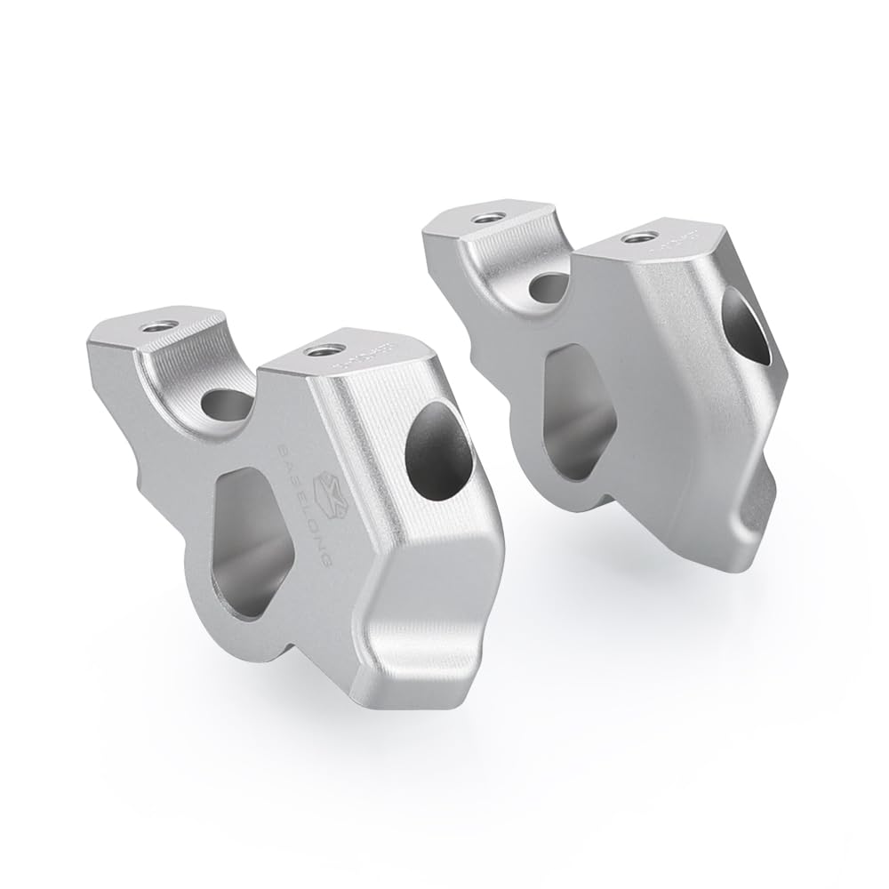 2pcs Moto Supporti Manubrio Riser per R1300GS R 1300 GS Adventure TE Trophy 2024 2025 - Argento