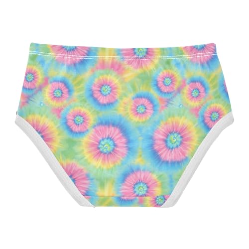 Joisal Cotton Toddler Underwear Floral Vibrant Dye Pink Colorful Girl Panties Cute Colorful Briefs Underpants 2t2