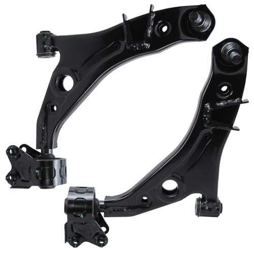 Image of Detroit Axle - 8pc Front End Kit for 2007-2015 Lincoln MKX 2007-2014 Ford Edge, 2 Lower Control Arms w /Ball Joint 4 Inner Outer Tie Rods 2 Boots 2008 2009 2010 2011 2012 2013 Replacement