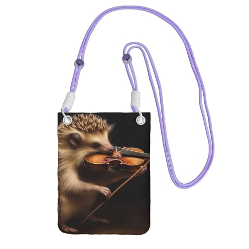 Sac à main avec bandoulière violette pour téléphone portable femme