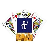 no/no Face Pi Jeu de cartes à jouer avec arme mathématique Doré