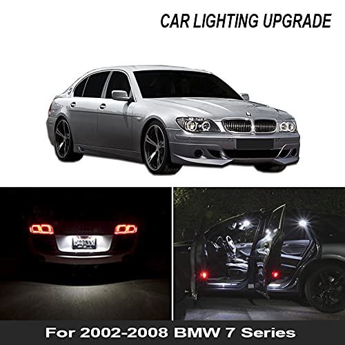 Bombillas LED para coche BMW E65 2002-2008 kit luces de interior mapa cúpula y guantera 4