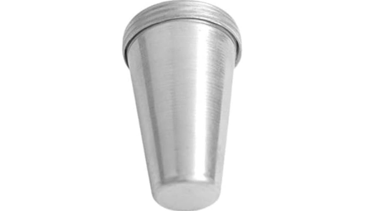 Aluminium Kulfi Mould Set – Pack of 6 | 80ml Each | Traditional Ice Cream & Kulfi Maker | Regular Size | Silver | Stand Not Included