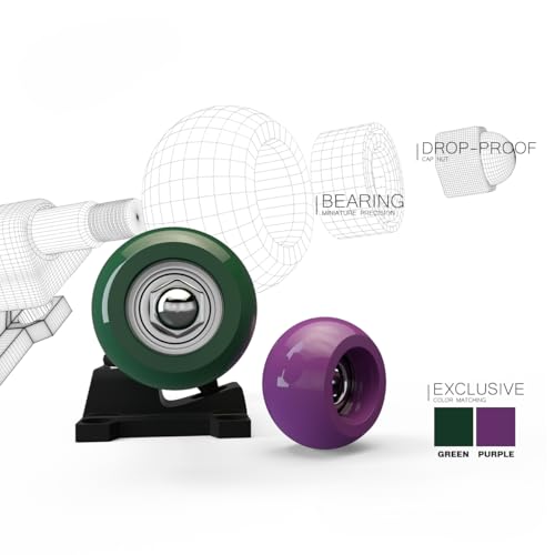 BIGH Fingerboard Schlüsselanhänger Aus Natürlichem Ahornholz - Professionelles Patin Finger Spielzeug Geschenk - Skate Finger