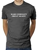 Make Germany Great Again - Herren T-Shirt von KaterLikoli, Gr. XL, Anthrazit