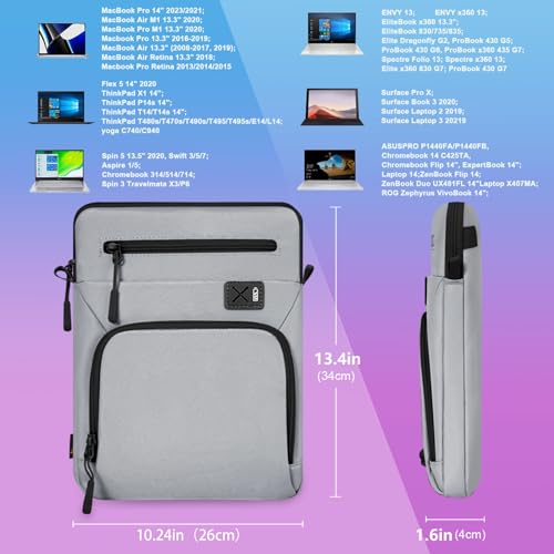 Simtop Laptop Sleeve With 13 Inch 14 Inch Laptop Fits Macbook Pro 14 Inch thumb #2