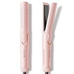 Wavytalk Airflow Styler Curling Iron, Cool Curl, 360° Cool Air Lock in Style for Lasting Curls, Reduces Damage, 2 in 1 Hair Straightener and Curler, 1 Inch, Anti-Scald for Short Long Hair, Pink