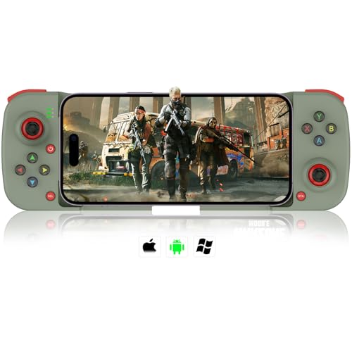 arVin Wireless Gaming Controller for iPhone Android PC Gamepad Joystick for iOS iPhone 15/14/13, iPad, Samsung Galaxy S23/S22/S21, Google Pixel, One Plus, Tablet, Call of Duty Mobile -with Back Button