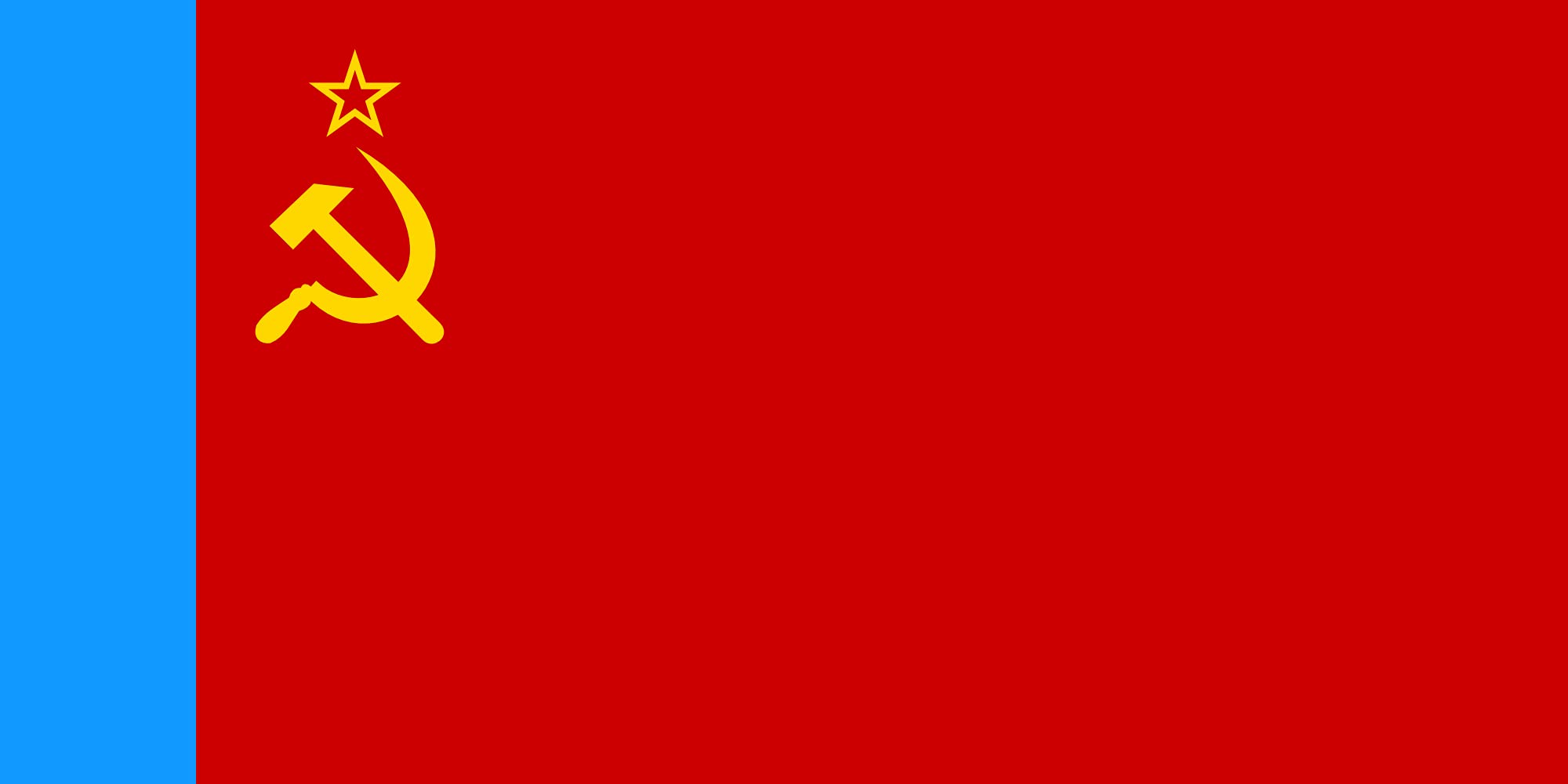 Drapeau d'époque SFSR russe taille XL pour reconstitution historique