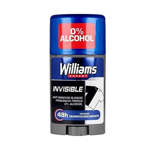 Williams DESODORANTE STICK 75 ML. INVISIBLE.BEDAR