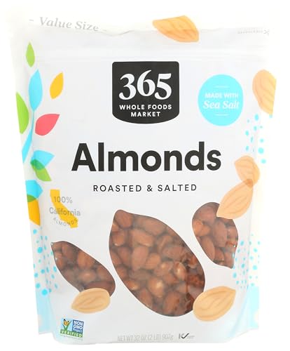 Image of 365 by Whole Foods Market, Roasted & Salted California Almonds, 32 Ounce