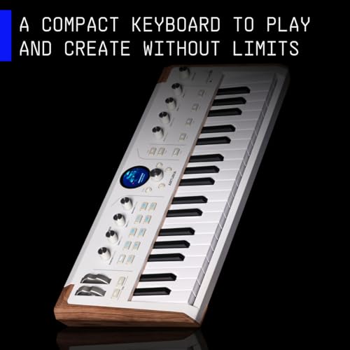 Image of Arturia AstroLab 37-Key, Velocity-Sensitive Slim-key keybed with Aftertouch, Streamlined and Intuitive Interface, USBC /USB (White) | 37-Note Slim Keys with Aftertouch, 1, 800 Plus Presets, USB-C and USB-a, Midi I and O, Bluetooth, Balanced Outputs