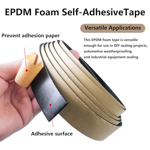 Ruban en mousse d'étanchéité autocollant 4x30mm pour isolation