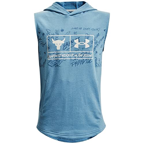 Under Armour Boys Project Rock Sleeveless Terry Hoodie