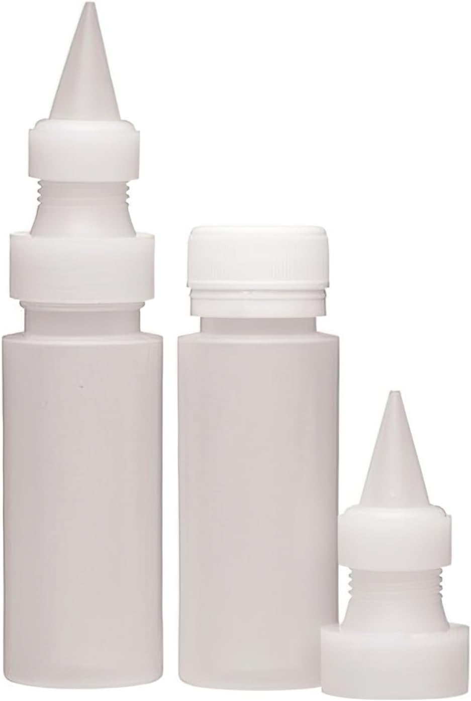 Sweetly Does It Squeeze Bottle Icing Bags and Nozzles, Plastic, 7 ml, Set of 2, White, Large