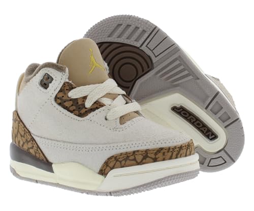Jordan Toddler's 3 Retro Palomino Lt Orewood Brown/Gold (DM0968 102)2