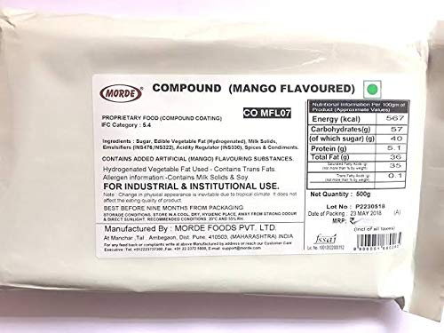 Shivams Bakers King Morde Mango Compound Slab Chocolate Bar Perfect For Baking, Cake Frosting, Chocolate Making - Pack Of 1, 500 gram (B0B3JM6261) Amazon Price History, Amazon Price Tracker