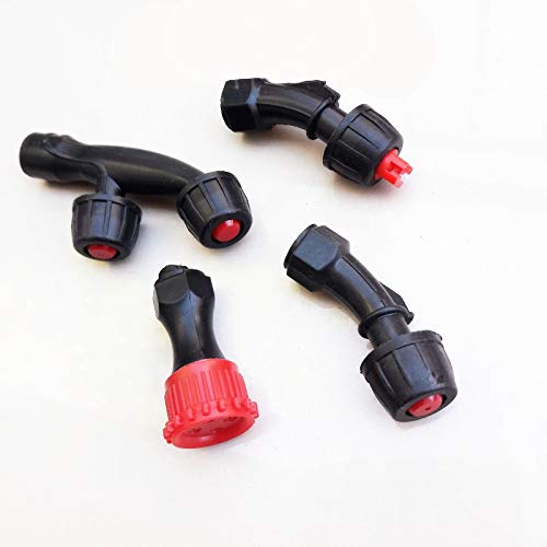 Hwydo 4xSpray Nozzles Plastic Female Thread for Weed Sprayer & Pest Control