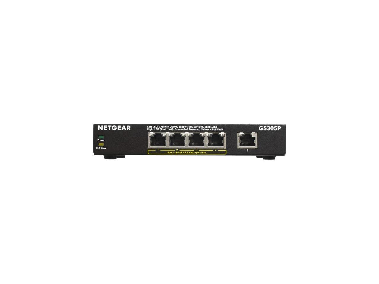 Amazon.com: NETGEAR 5-Port Gigabit Ethernet Unmanaged PoE Switch