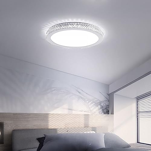 Plafonnier LED dimmable 60cm avec télécommande pour salon et cuisine - 4