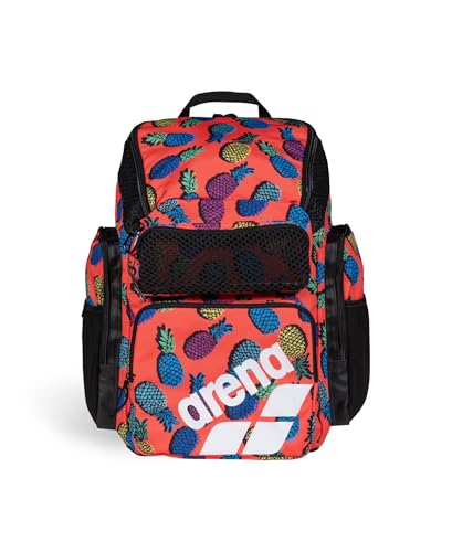 Arena Mochila One Go para nadadores, atletas, esportes, academia, mochila multiesportiva, equipamento de treinamento de tamanho grande, bolsa de natação para homens e mulheres, 45 litros, abacaxi