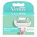 Produktbild Gillette Venus Deluxe Smooth Sensitive Ersatzklingen für Damenrasiermaschine, (4 Stück), Maschinen Einsätze mit 5 Klingen, Feuchtigkeitsspendend Skinelixir