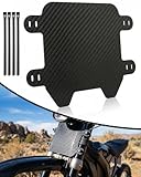 NACORE Real Carbon Fiber DH Number Plate for Tutti Soleil01, Sur Ron License Plate for Sur Ron X, STING X3/MX3/MX4/MX5 Electric Dirt Bike And DH Fork Bikes, BLACK