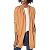 Daily Ritual Women's Fine Gauge Stretch Long-Sleeve Cardigan Sweater, Camel, XX-Large