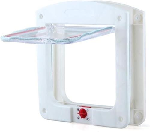 Miniatura 3 de Puerta para mascotas con bloqueo de 4 vías, para mascotas, gatos, gatos, gatos, cachorros, pequeños perritos