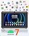 Haehne Tablet 7 Zoll, Android Tablet, mit Halterung, Kompatibel mit 256GB TF-Karte, Blau