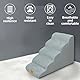 BingoPaw Haustiertreppe Hundetreppe 5 Stufen: Hundetreppe 56 cm Hoch Hunderampe für Bett und Sofa, Boxspringbett, rutschfest Waschbar Treppe für kleine/mittelgroße/verletzte Hunde/Katzen, 85x39x56cm
