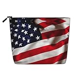 Fiable et sécurisé : la pochette de maquillage réutilisable à fermeture éclair avec motif drapeau américain 1 est principalement fabriquée en polyester, robuste, légère, lavable et réutilisable, facile à nettoyer ; la fermeture éclair offre une ouverture et une fermeture fluides, pratique à utiliser, vous servant pendant une longue période